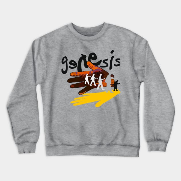 Genesis On Stage Where Music Meets Captivating Live Spectacles Crewneck Sweatshirt by Quotes About Stupid People